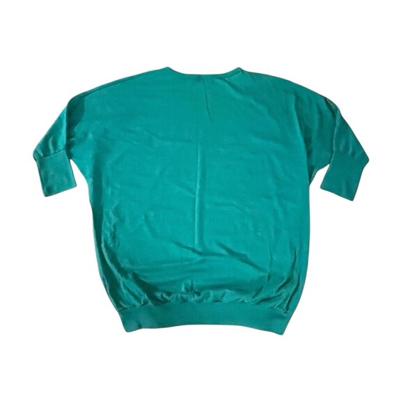 Women’s OS Green 3/4 Sleeves Shirt Cat Paws Animal Lover Sunbelt Sportswear VTG - Picture 6 of 6